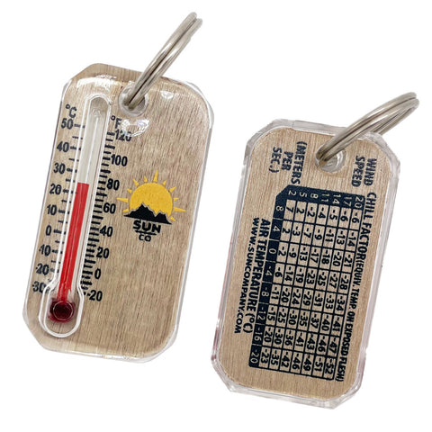 Sun Company Zip-o-gage 2 - Large Zipperpull Thermometer for Jacket, Parka,  or Pack