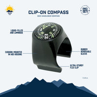 Clip-on Compass for Bicycles