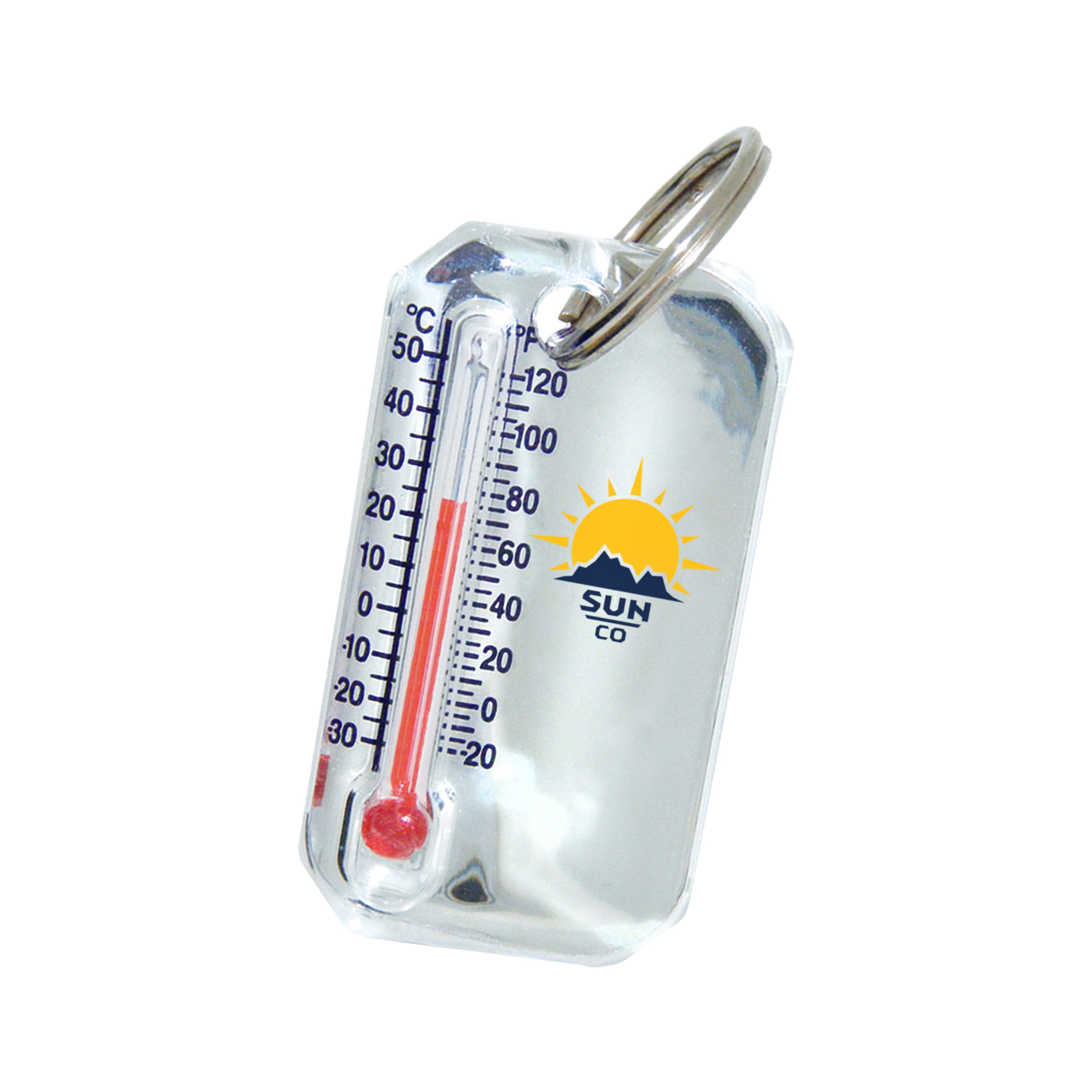 Sun Company Bright Chrome Zip-o-gage - Zipper Pull Keychain