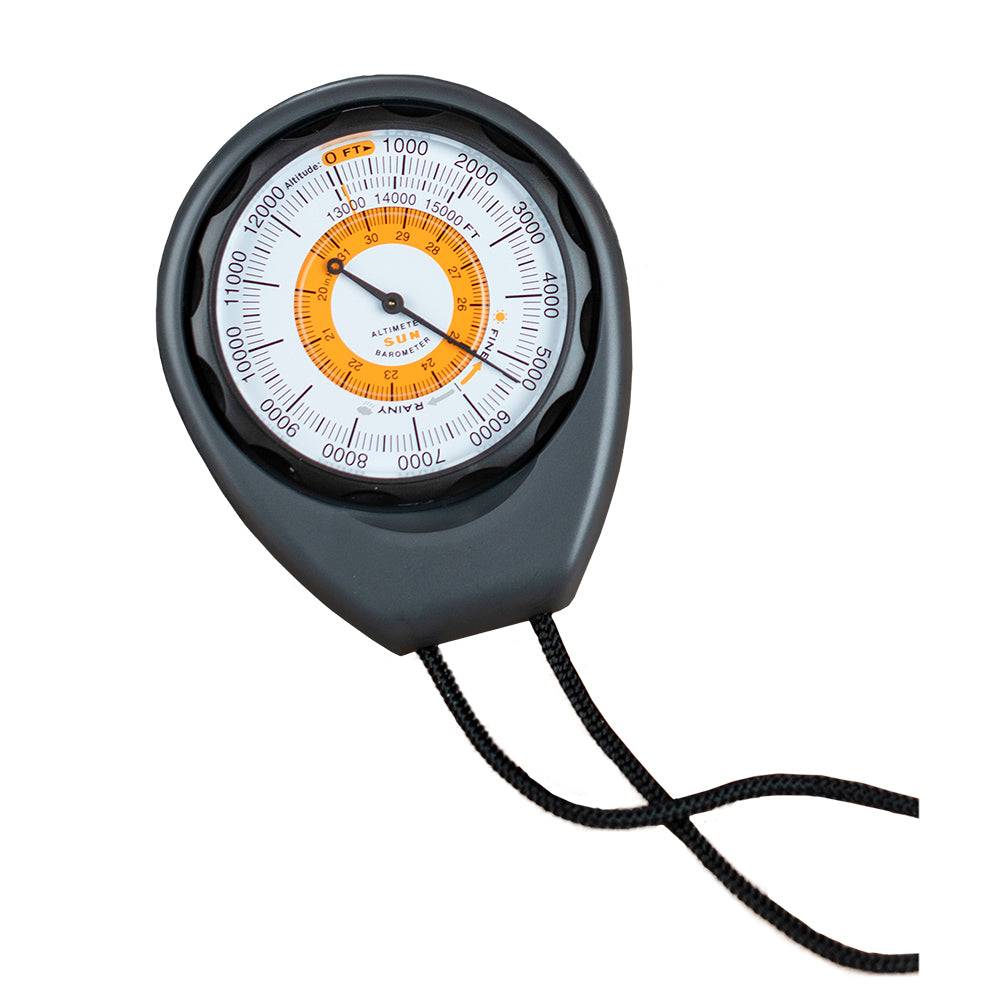 Sun Company Altimeter 203 - Battery-Free Altitude Gauge and Barometer