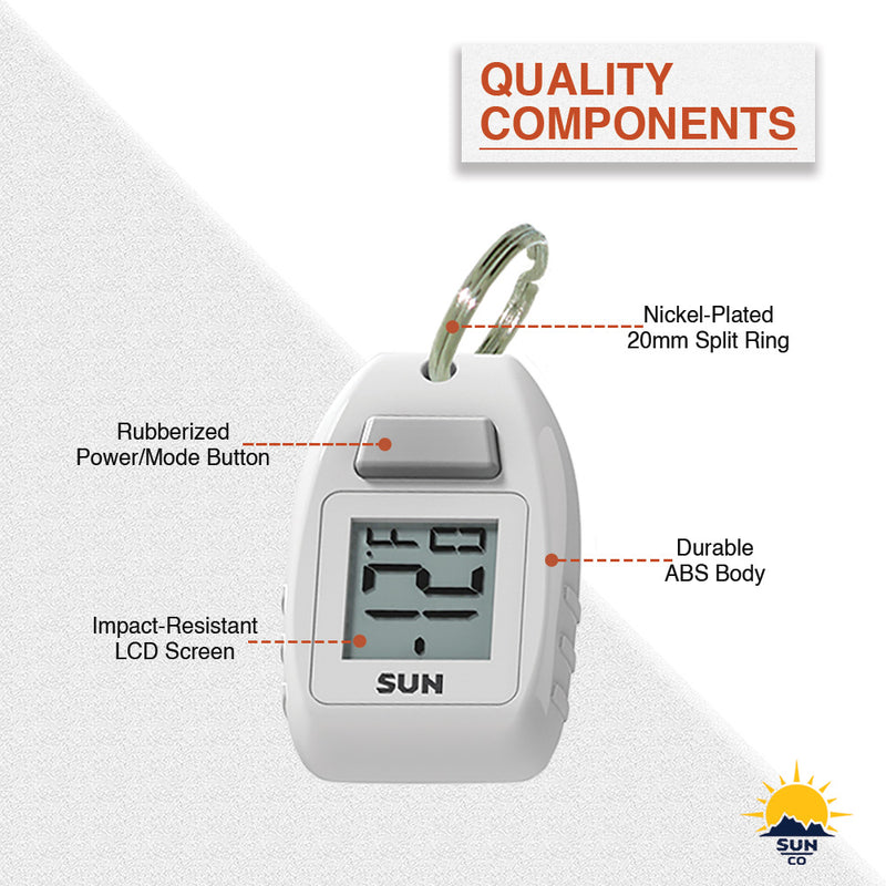Sun Company Clip-on Bike Thermometer - Handlebar Temperature Gauge