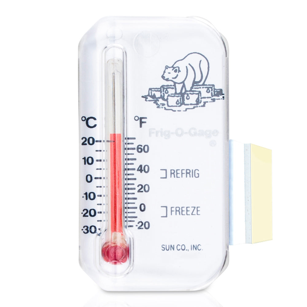 Sun Company Frig-o-gage - Thermometer for Refrigerator, Freezer, or Cooler, Compact, Portable, and Accurate