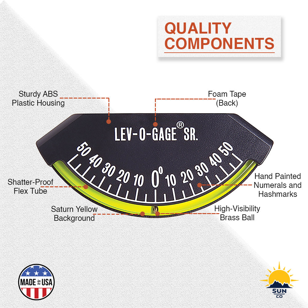 Lev-o-gage Sr. RV and 5th Wheel Clinometer