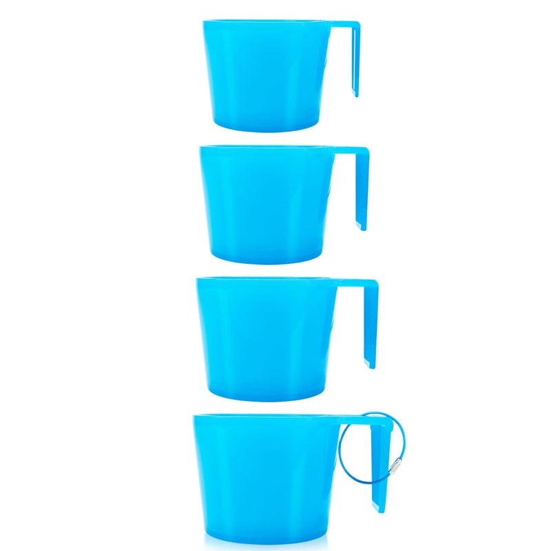 Stack Cup Brand Stackable Plastic Cups w/ Nesting Handles